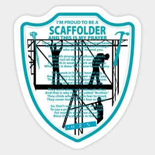 Scaffolder's Prayer Sticker